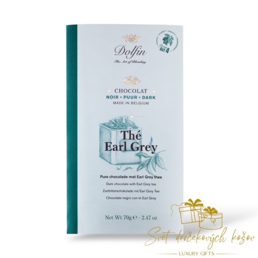 Dolfin čokoláda čaj Earl Grey 70g Belgicko