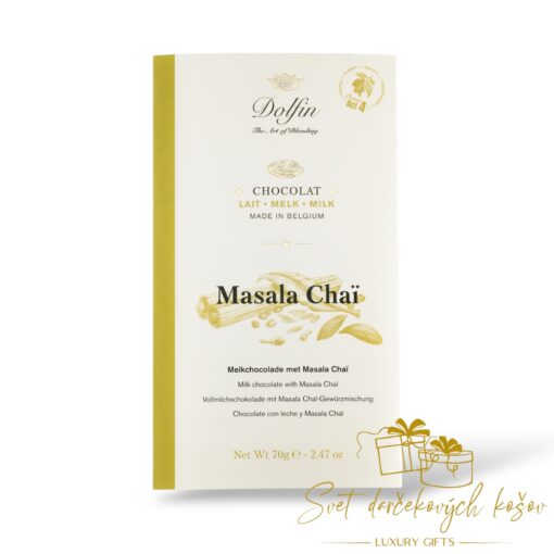 Dolfin mliečna čokoláda Masala Chaï 70g Belgicko