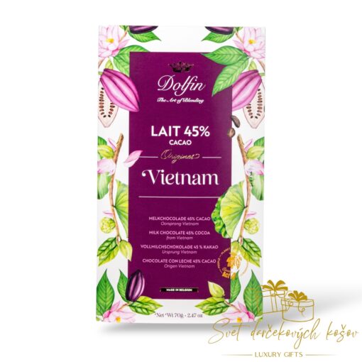 Mliečna čokoláda Vietnam 45% 70g Belgicko