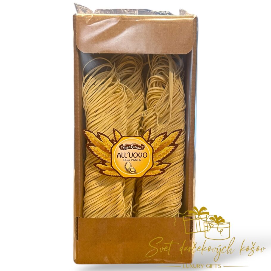 Vaječné cestoviny tagliolini s čiernou hľuzovkou 250g Taliansko